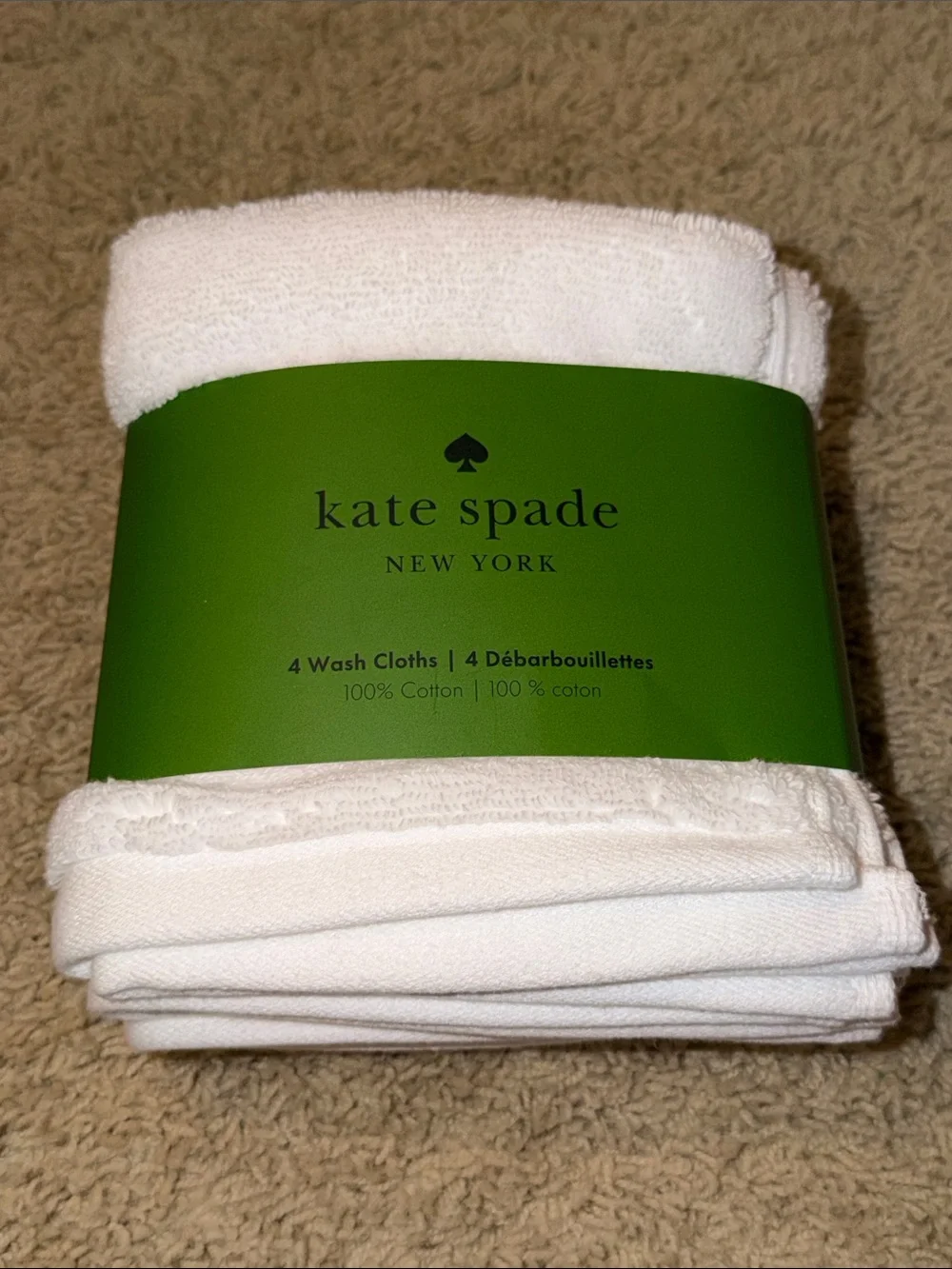 kate spade White Bathroom Linen Set